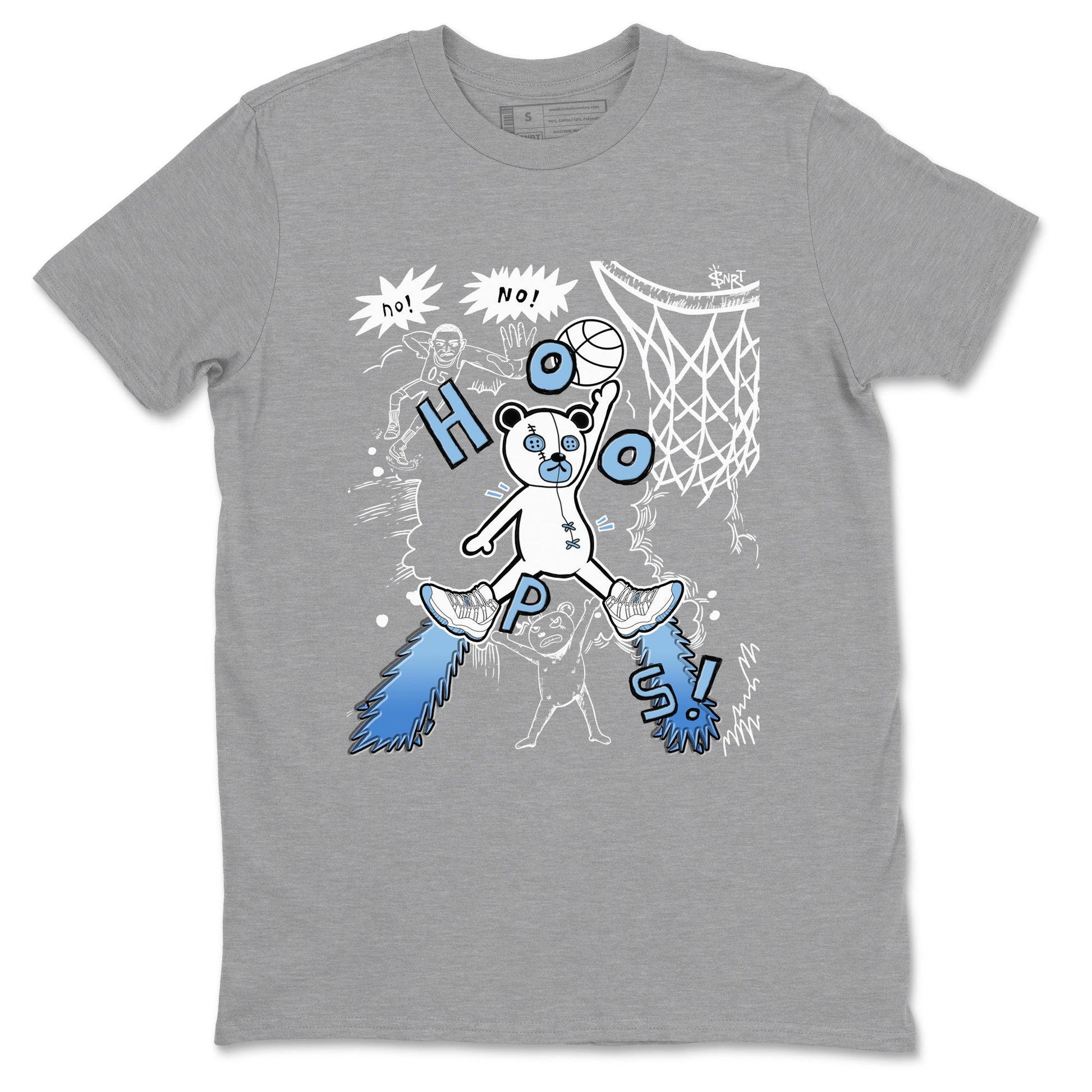 11s Legend Blue shirts to match jordans Stop The Bear best t shirts to wear with jordans AJ11 Retro Legend Blue match shoes to clothes SNRT Sneaker Tees unisex cotton Heather Grey 2 shirts