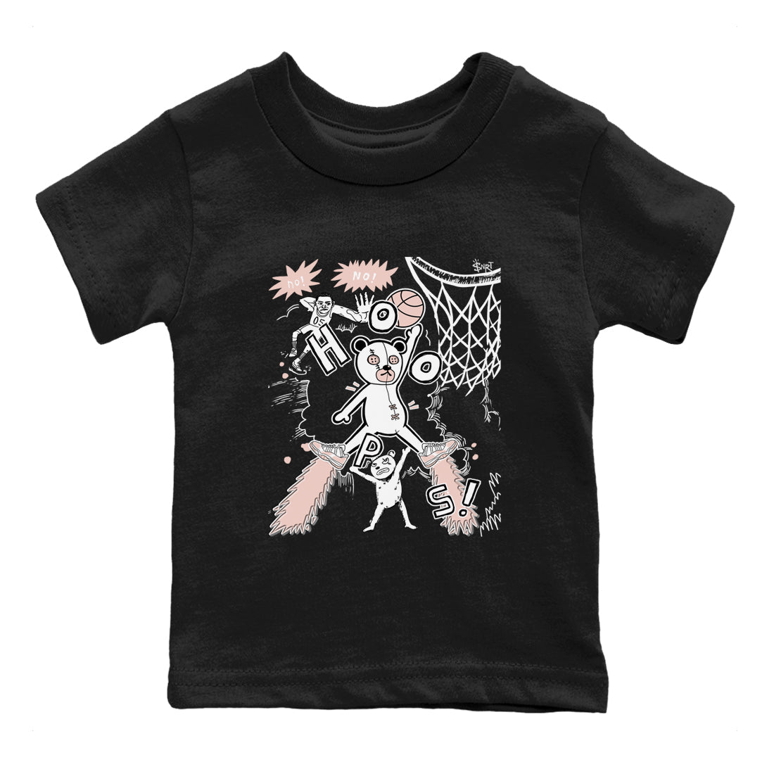 11s Legend Pink shirt to match jordans Stop The Bear sneaker tees Air Jordan 11 Legend Pink SNRT sneaker release tees baby toddler Black 2 cotton Shirt