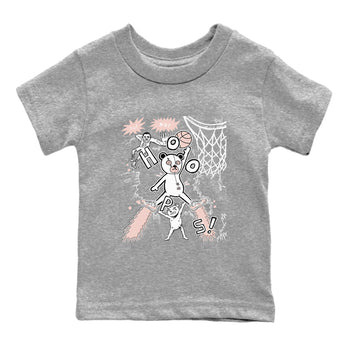 11s Legend Pink shirt to match jordans Stop The Bear sneaker tees Air Jordan 11 Legend Pink SNRT sneaker release tees baby toddler Heather Grey 2 cotton Shirt