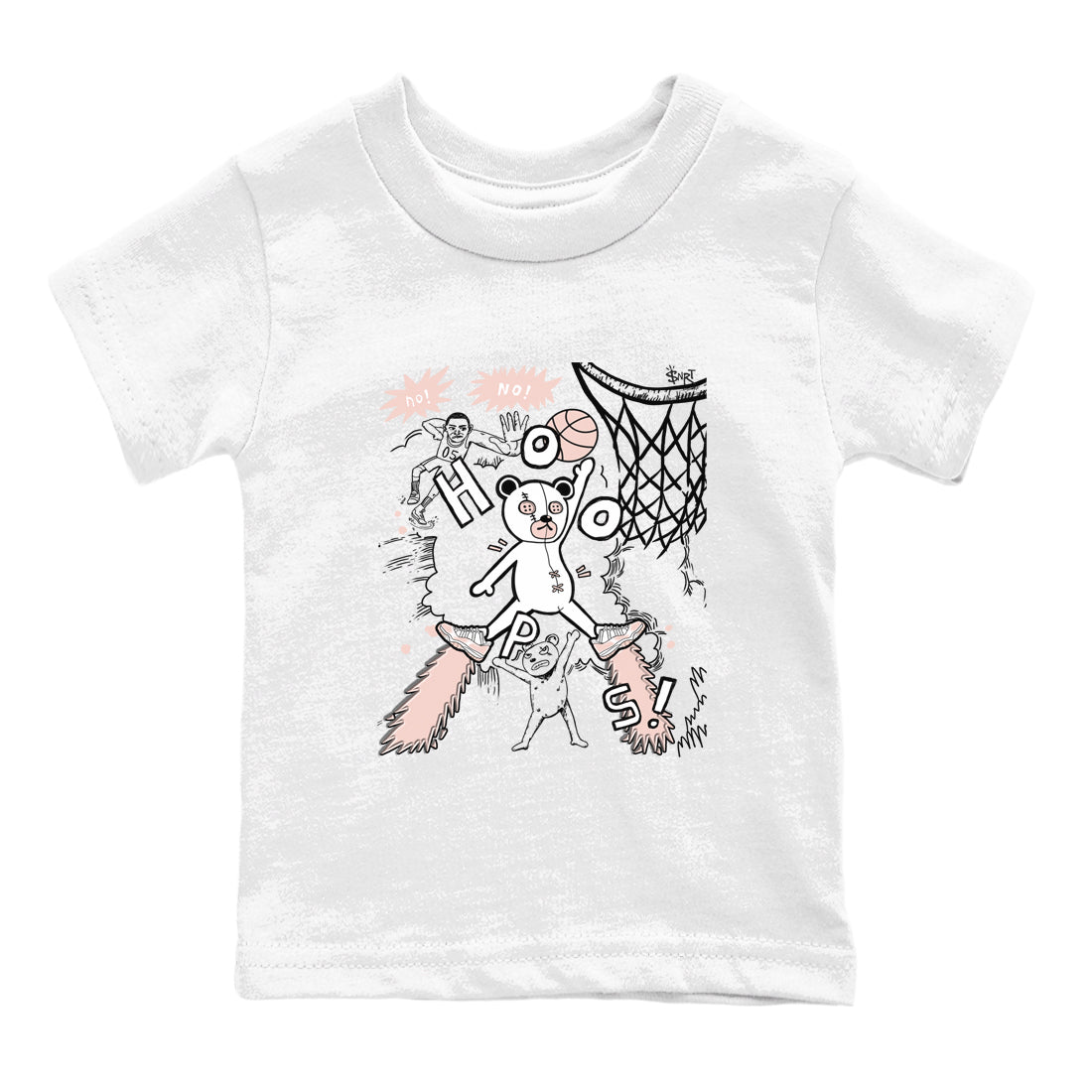 11s Legend Pink shirt to match jordans Stop The Bear sneaker tees Air Jordan 11 Legend Pink SNRT sneaker release tees baby toddler White 2 cotton Shirt