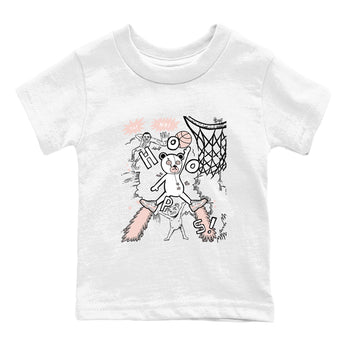 11s Legend Pink shirt to match jordans Stop The Bear sneaker tees Air Jordan 11 Legend Pink SNRT sneaker release tees baby toddler White 2 cotton Shirt
