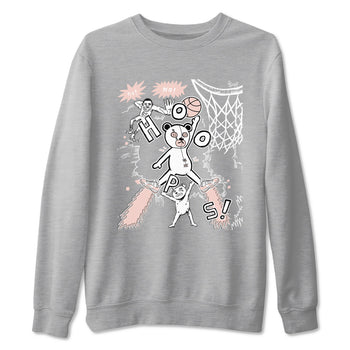 11s Legend Pink shirt to match jordans Stop The Bear sneaker tees Air Jordan 11 Legend Pink SNRT Sneaker Release Tees unisex cotton Heather Grey 2 crew neck shirt