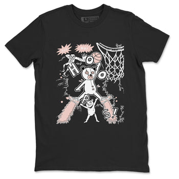 11s Legend Pink shirt to match jordans Stop The Bear sneaker tees Air Jordan 11 Legend Pink SNRT Sneaker Release Tees unisex cotton Black 2 crew neck shirt