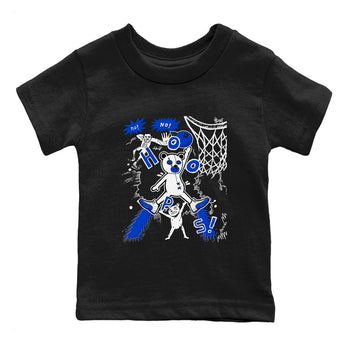12s Blueberry shirts to match jordans Stop The Bear sneaker match tees Air Jordan 12 Blueberry SNRT Sneaker Release Tees Youth Baby Black 2 crew neck shirts