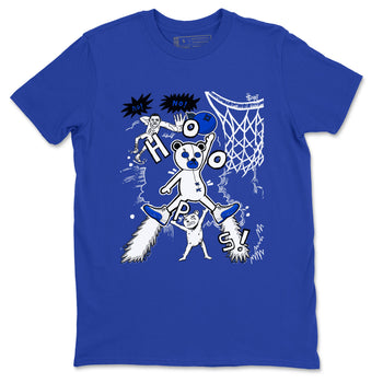 12s Blueberry shirts to match jordans Stop The Bear sneaker match tees Air Jordan 12 Blueberry SNRT Sneaker Release Tees unisex cotton Royal Blue 2 crew neck shirts