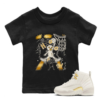 12s Phantom shirts to match jordans Stop The Bear sneaker match tees Air Jordan 12 WMNS Phantom match shoes to clothes SNRT Sneaker Tees Youth Baby Black 1 tee