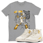 12s Phantom shirts to match jordans Stop The Bear sneaker match tees Air Jordan 12 WMNS Phantom match shoes to clothes SNRT Sneaker Tees unisex cotton Heather Grey 1 shirts