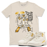 12s Phantom shirts to match jordans Stop The Bear sneaker match tees Air Jordan 12 WMNS Phantom match shoes to clothes SNRT Sneaker Tees unisex cotton Natural 1 shirts