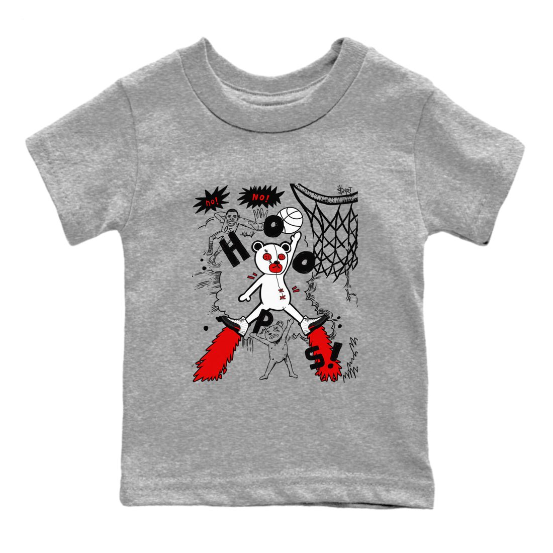 AJ12 Taxi Flip shirt to match jordans Stop The Bear sneaker tees AJ12 Taxi Flip SNRT sneaker release tees baby toddler Heather Grey 2 cotton Shirt