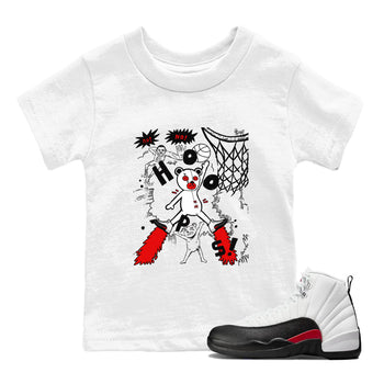 AJ12 Taxi Flip shirt to match jordans Stop The Bear sneaker tees AJ12 Taxi Flip SNRT sneaker release tees baby toddler White 1 cotton Shirt