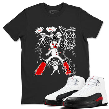 AJ12 Taxi Flip shirt to match jordans Stop The Bear sneaker tees AJ12 Taxi Flip SNRT Sneaker Release Tees unisex cotton Black 1 crew neck shirt
