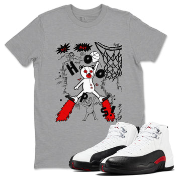 AJ12 Taxi Flip shirt to match jordans Stop The Bear sneaker tees AJ12 Taxi Flip SNRT Sneaker Release Tees unisex cotton Heather Grey 1 crew neck shirt