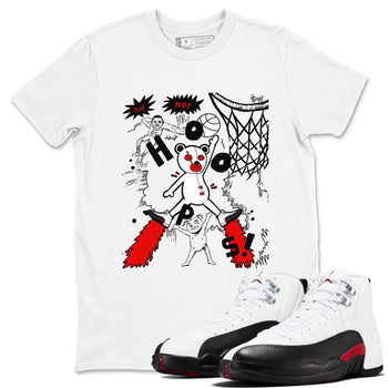 AJ12 Taxi Flip shirt to match jordans Stop The Bear sneaker tees AJ12 Taxi Flip SNRT Sneaker Release Tees unisex cotton White 1 crew neck shirt