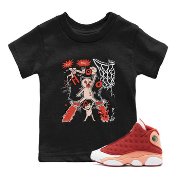 AJ13 Dune Red shirts to match jordans Stop The Bear sneaker match tees Air Jordan 13 Dune Red SNRT Sneaker Tees streetwear brand Baby and Youth Black 1 cotton tee