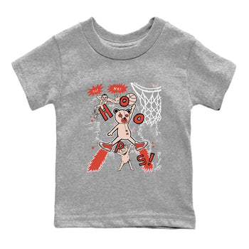 AJ13 Dune Red shirts to match jordans Stop The Bear sneaker match tees Air Jordan 13 Dune Red SNRT Sneaker Tees streetwear brand Baby and Youth Heather Grey 2 cotton tee