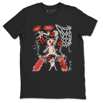 AJ13 Dune Red shirts to match jordans Stop The Bear sneaker match tees Air Jordan 13 Dune Red SNRT Sneaker Tees streetwear brand Black 2 unisex cotton tee