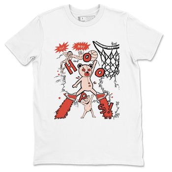 AJ13 Dune Red shirts to match jordans Stop The Bear sneaker match tees Air Jordan 13 Dune Red SNRT Sneaker Tees streetwear brand White 2 unisex cotton tee