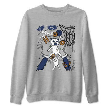 13s Midnight Navy shirts to match jordans Stop The Bear sneaker match tees Air Jordan 13 Midnight Navy SNRT Sneaker Release Tees unisex cotton Heather Grey 2 crew neck shirts