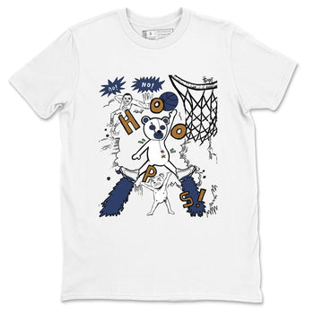 13s Midnight Navy shirts to match jordans Stop The Bear sneaker match tees Air Jordan 13 Midnight Navy SNRT Sneaker Release Tees unisex cotton White 2 crew neck shirts