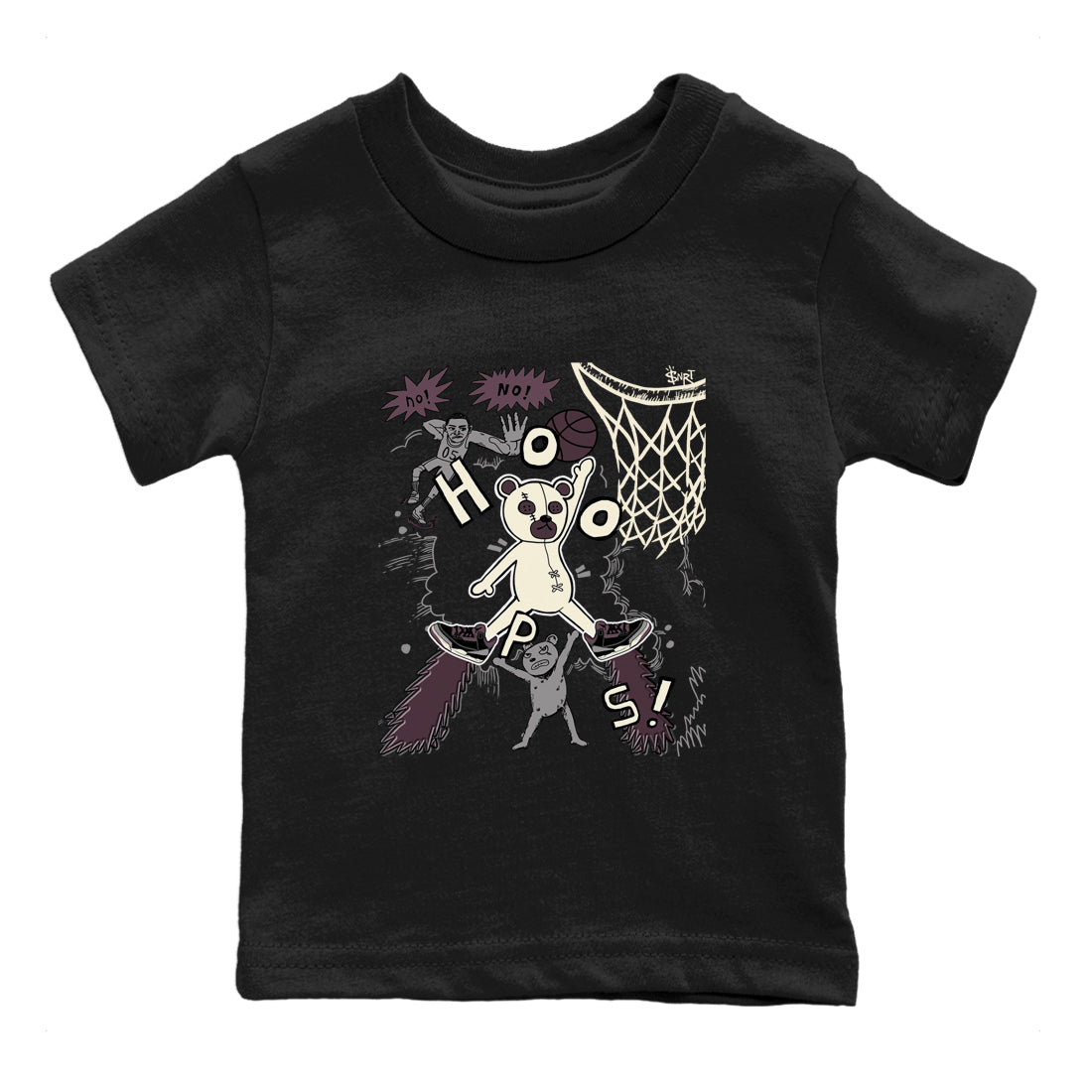 AJ3 A Ma Maniere x Black shirts to match jordans Stop The Bear sneaker match tees A Ma Maniere x Air Jordan 3 “Black” SNRT Sneaker Tees streetwear brand Baby and Youth Black 2 cotton tee