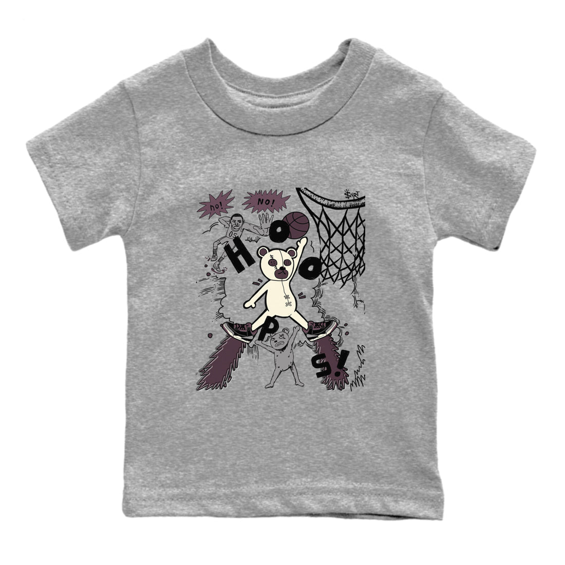 AJ3 A Ma Maniere x Black shirts to match jordans Stop The Bear sneaker match tees A Ma Maniere x Air Jordan 3 “Black” SNRT Sneaker Tees streetwear brand Baby and Youth Heather Grey 2 cotton tee