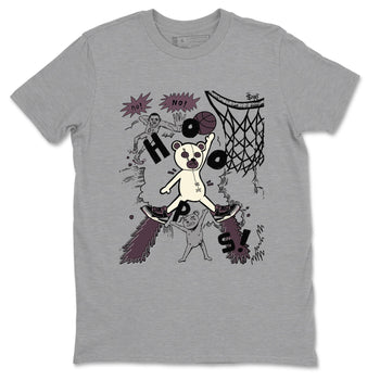AJ3 A Ma Maniere x Black shirts to match jordans Stop The Bear sneaker match tees A Ma Maniere x Air Jordan 3 “Black” SNRT Sneaker Tees streetwear brand Heather Grey 2 unisex cotton tee