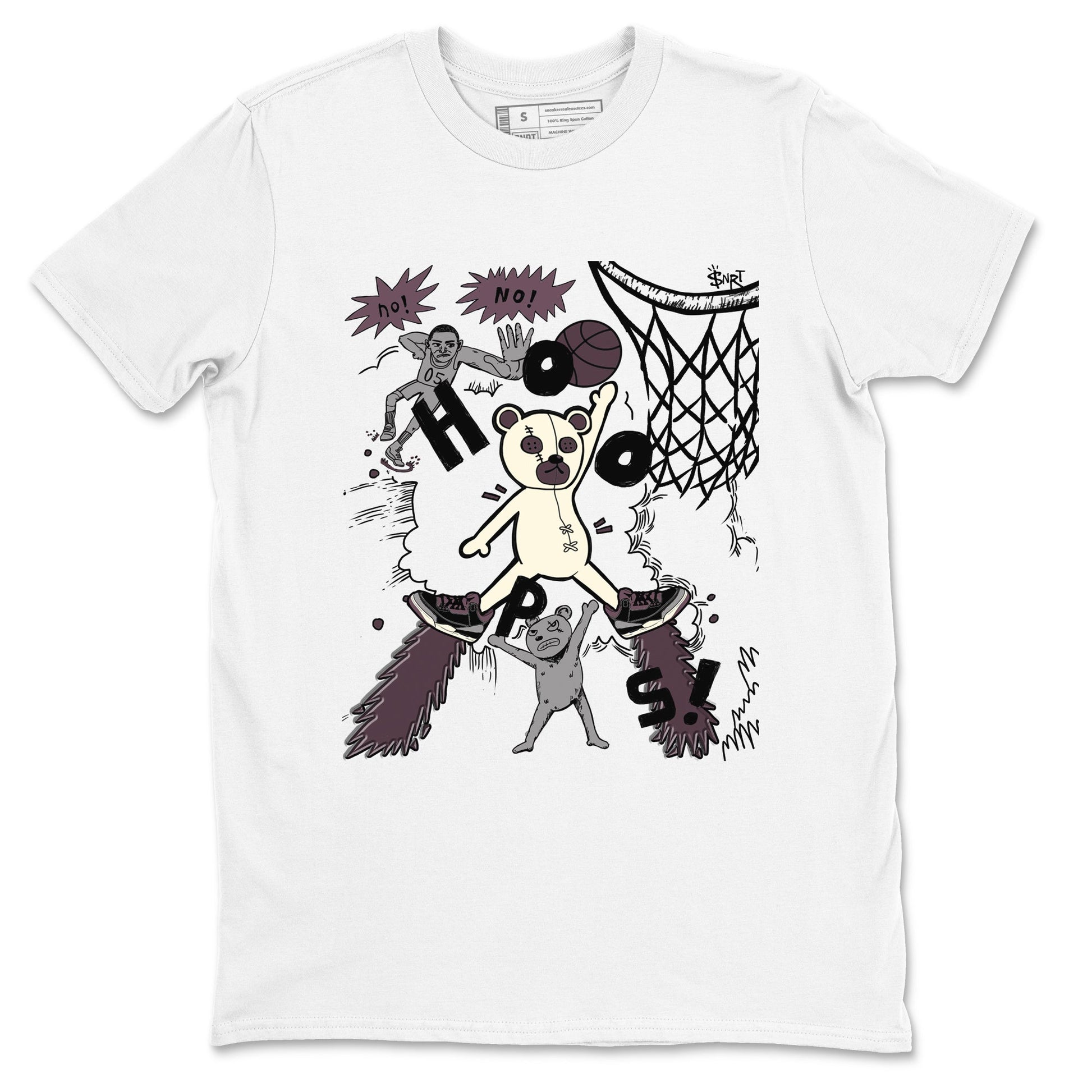 AJ3 A Ma Maniere x Black shirts to match jordans Stop The Bear sneaker match tees A Ma Maniere x Air Jordan 3 “Black” SNRT Sneaker Tees streetwear brand White 2 unisex cotton tee