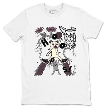 AJ3 A Ma Maniere x Black shirts to match jordans Stop The Bear sneaker match tees A Ma Maniere x Air Jordan 3 “Black” SNRT Sneaker Tees streetwear brand White 2 unisex cotton tee