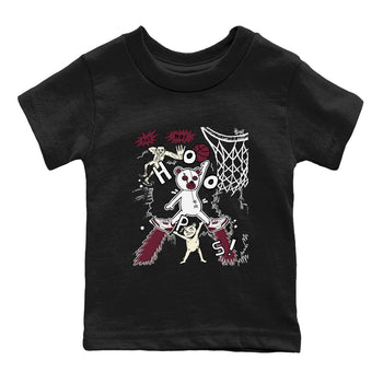 3s A Ma Maniere x Burgundy Crush shirts to match jordans Stop The Bear sneaker match teesA Ma Maniére x Air Jordan 3 "Burgundy Crush" SNRT Sneaker Tees streetwear brand Baby and Youth Black 2 cotton tee