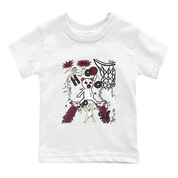 3s A Ma Maniere x Burgundy Crush shirts to match jordans Stop The Bear sneaker match teesA Ma Maniére x Air Jordan 3 "Burgundy Crush" SNRT Sneaker Tees streetwear brand Baby and Youth White 2 cotton tee