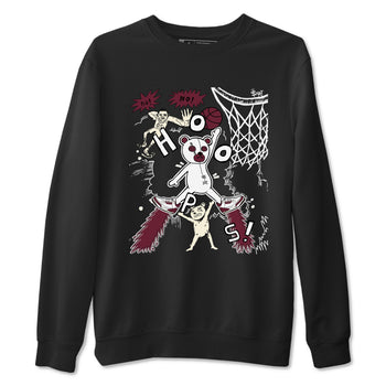 3s A Ma Maniere x Burgundy Crush shirts to match jordans Stop The Bear sneaker match teesA Ma Maniére x Air Jordan 3 "Burgundy Crush" SNRT Sneaker Tees streetwear brand Black 2 unisex cotton tee