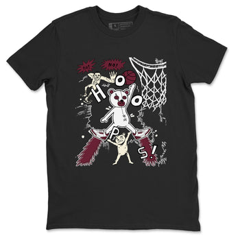 3s A Ma Maniere x Burgundy Crush shirts to match jordans Stop The Bear sneaker match teesA Ma Maniére x Air Jordan 3 "Burgundy Crush" SNRT Sneaker Tees streetwear brand Black 2 unisex cotton tee