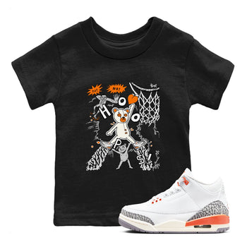 3s Georgia Peach shirt to match jordans Stop The Bear sneaker tees Air Jordan 3 Georgia Peach SNRT sneaker release tees baby toddler Black 1 cotton Shirt