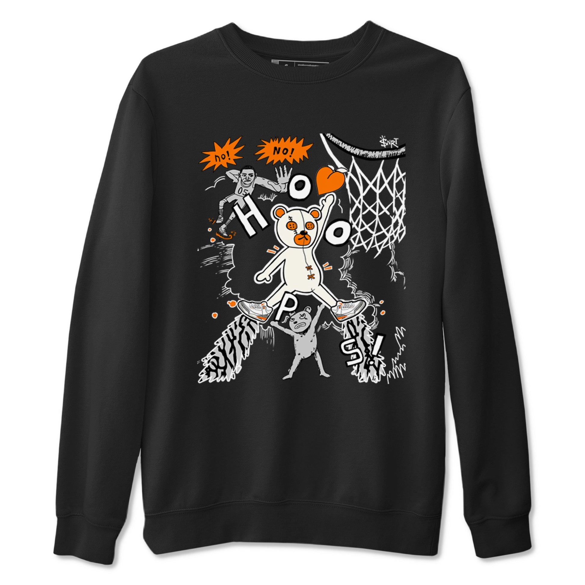 3s Georgia Peach shirt to match jordans Stop The Bear sneaker tees Air Jordan 3 Georgia Peach SNRT Sneaker Release Tees unisex cotton Black 2 crew neck shirt