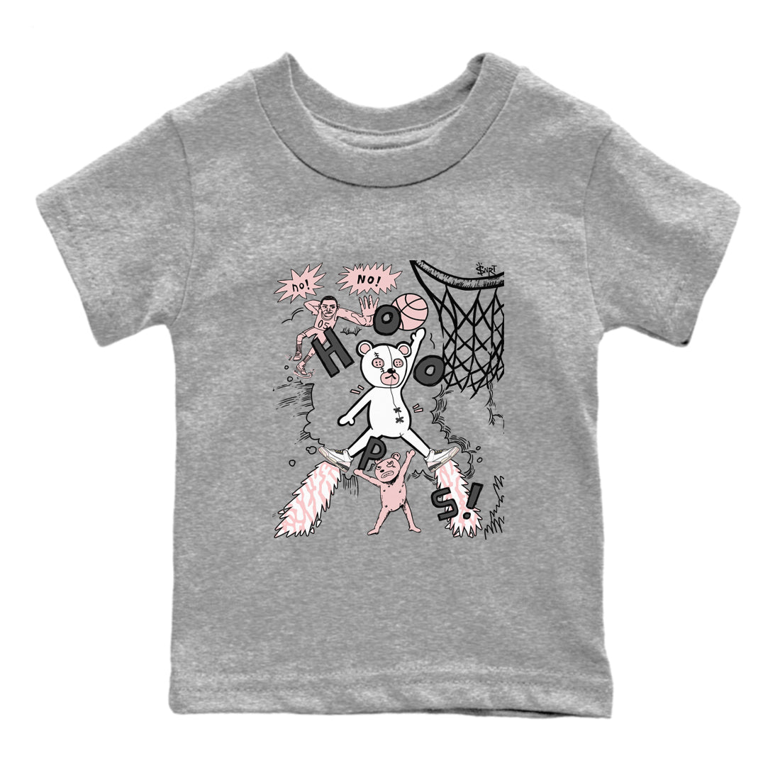 3s Vintage Floral shirt to match jordans Stop The Bear sneaker tees Air Jordan 3 Vintage Floral SNRT sneaker release tees baby toddler Heather Grey 2 cotton Shirt