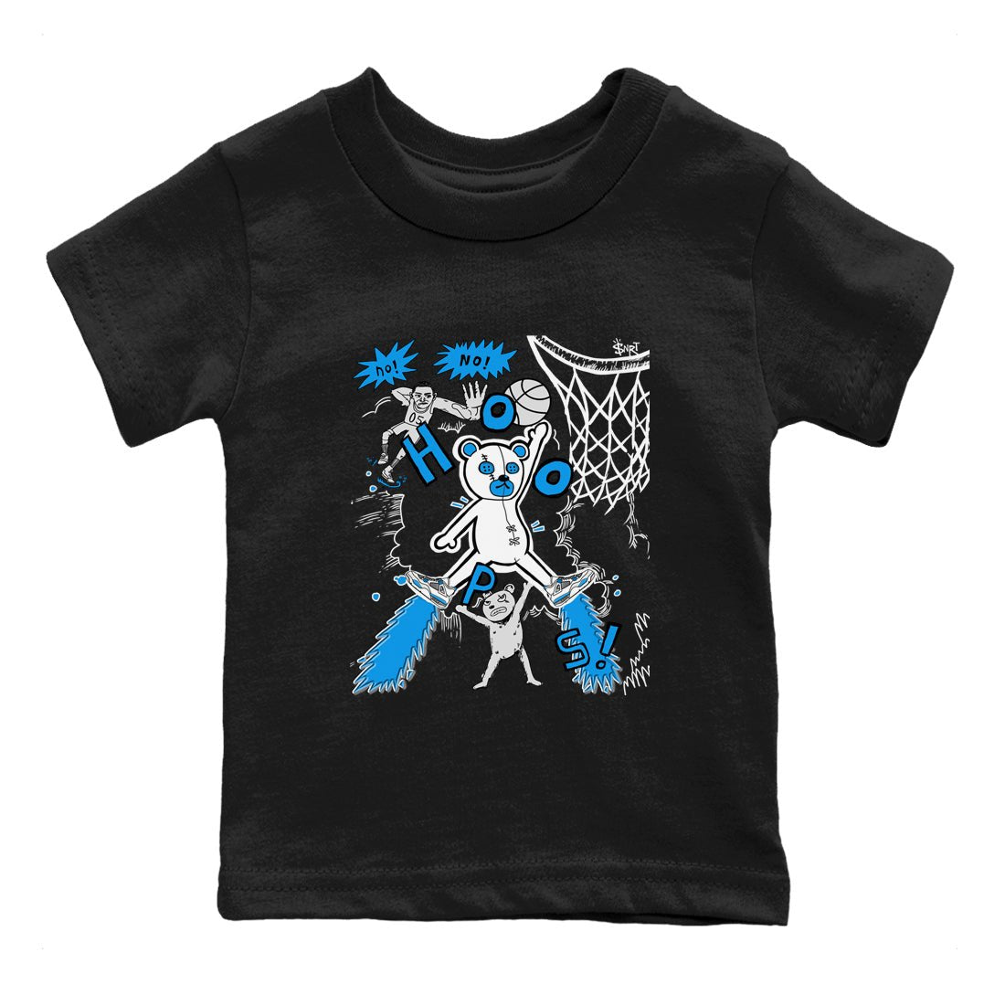 4s Military Blue shirt to match jordans Stop The Bear sneaker tees Air Jordan 4 Military Blue SNRT sneaker release tees baby toddler Black 2 cotton Shirt