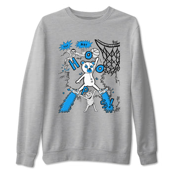 4s Military Blue shirt to match jordans Stop The Bear sneaker tees Air Jordan 4 Military Blue SNRT Sneaker Release Tees unisex cotton Heather Grey 2 crew neck shirt