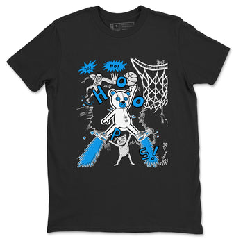 4s Military Blue shirt to match jordans Stop The Bear sneaker tees Air Jordan 4 Military Blue SNRT Sneaker Release Tees unisex cotton Black 2 crew neck shirt