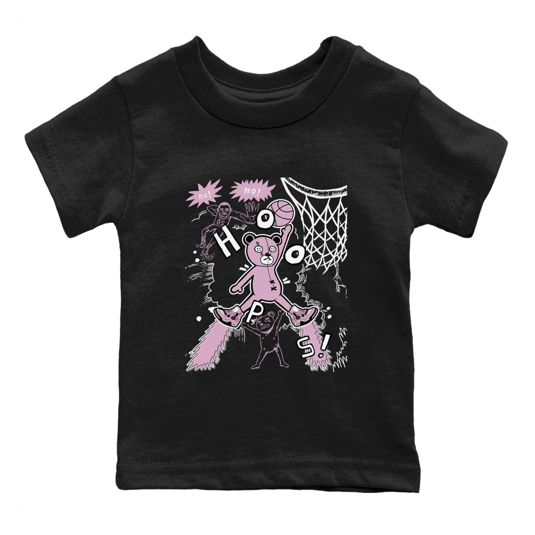 4s Retro Orchid shirts to match jordans Stop The Bear sneaker match tees Air Jordan 4 WMNS Orchid match shoes to clothes SNRT Sneaker Tees Youth Baby Black 2 tee