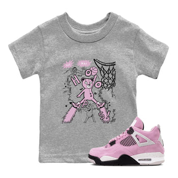 4s Retro Orchid shirts to match jordans Stop The Bear sneaker match tees Air Jordan 4 WMNS Orchid match shoes to clothes SNRT Sneaker Tees Youth Baby Heather Grey 1 tee