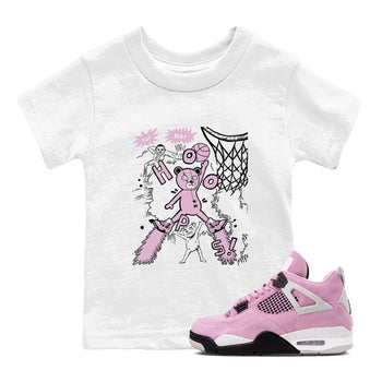 4s Retro Orchid shirts to match jordans Stop The Bear sneaker match tees Air Jordan 4 WMNS Orchid match shoes to clothes SNRT Sneaker Tees Youth Baby White 1 tee