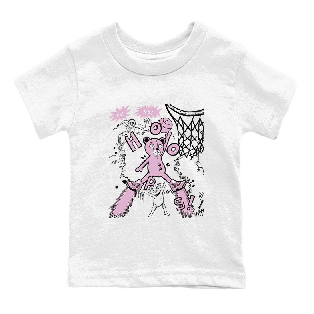 4s Retro Orchid shirts to match jordans Stop The Bear sneaker match tees Air Jordan 4 WMNS Orchid match shoes to clothes SNRT Sneaker Tees Youth Baby White 2 tee