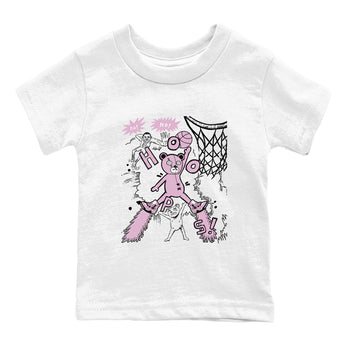 4s Retro Orchid shirts to match jordans Stop The Bear sneaker match tees Air Jordan 4 WMNS Orchid match shoes to clothes SNRT Sneaker Tees Youth Baby White 2 tee