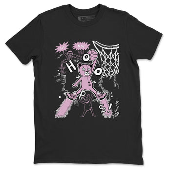 4s Retro Orchid shirts to match jordans Stop The Bear sneaker match tees Air Jordan 4 WMNS Orchid match shoes to clothes SNRT Sneaker Tees unisex cotton Black 2 shirts