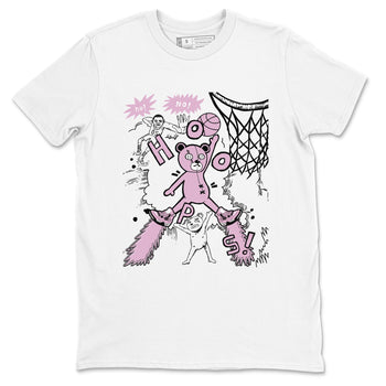 4s Retro Orchid shirts to match jordans Stop The Bear sneaker match tees Air Jordan 4 WMNS Orchid match shoes to clothes SNRT Sneaker Tees unisex cotton White 2 shirts