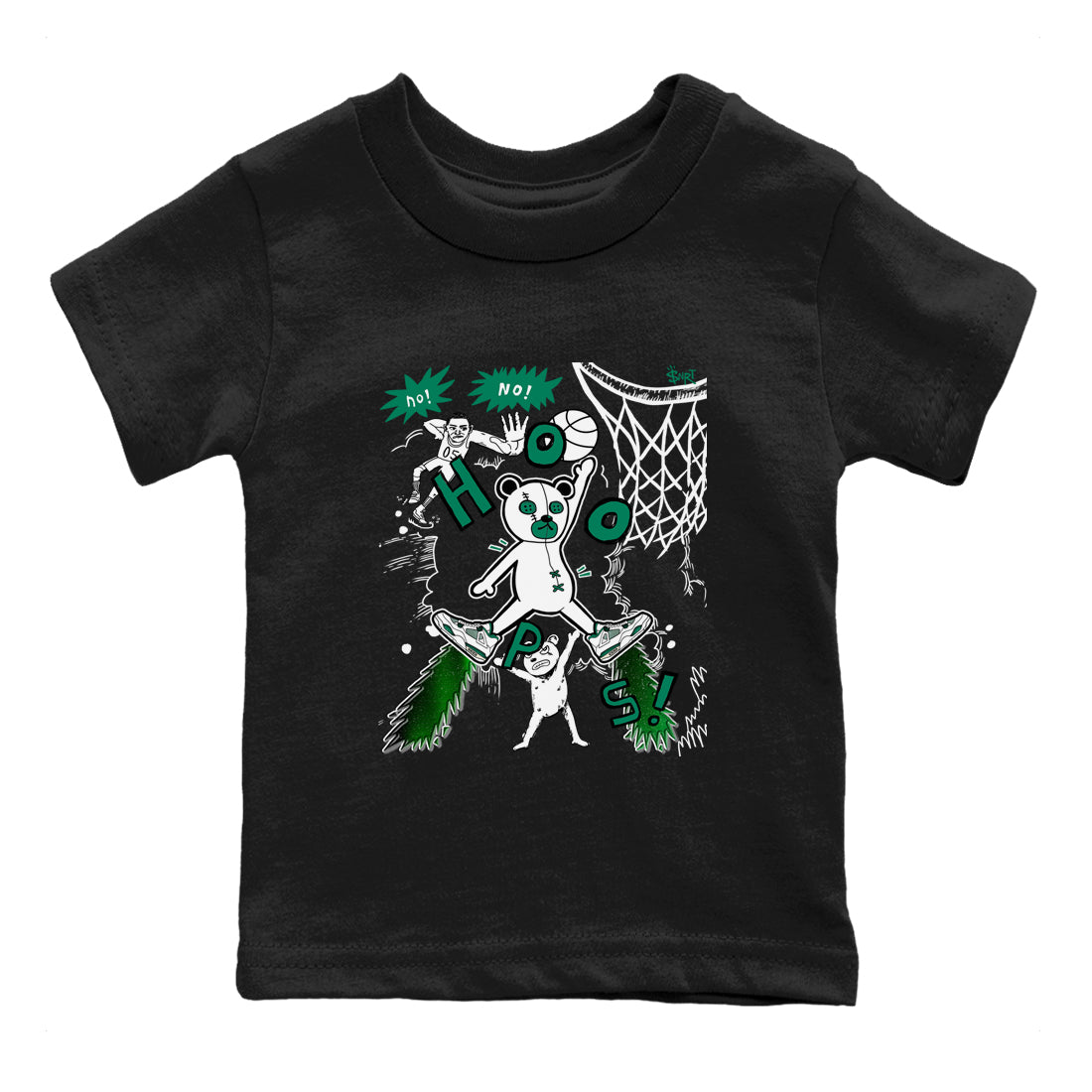 4s Oxidized Green shirts to match jordans Stop The Bear sneaker match tees Air Jordan 4 Oxidized Green SNRT Sneaker Tees streetwear brand Baby and Youth Black 2 cotton tee