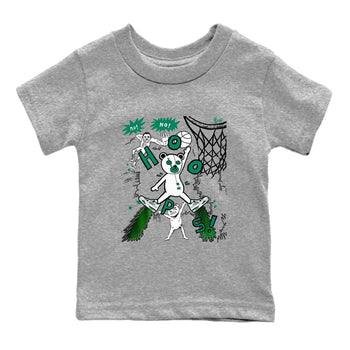 4s Oxidized Green shirts to match jordans Stop The Bear sneaker match tees Air Jordan 4 Oxidized Green SNRT Sneaker Tees streetwear brand Baby and Youth Heather Grey 2 cotton tee