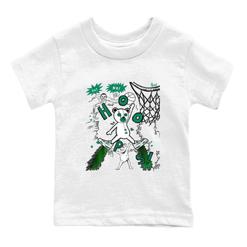 4s Oxidized Green shirts to match jordans Stop The Bear sneaker match tees Air Jordan 4 Oxidized Green SNRT Sneaker Tees streetwear brand Baby and Youth White 2 cotton tee