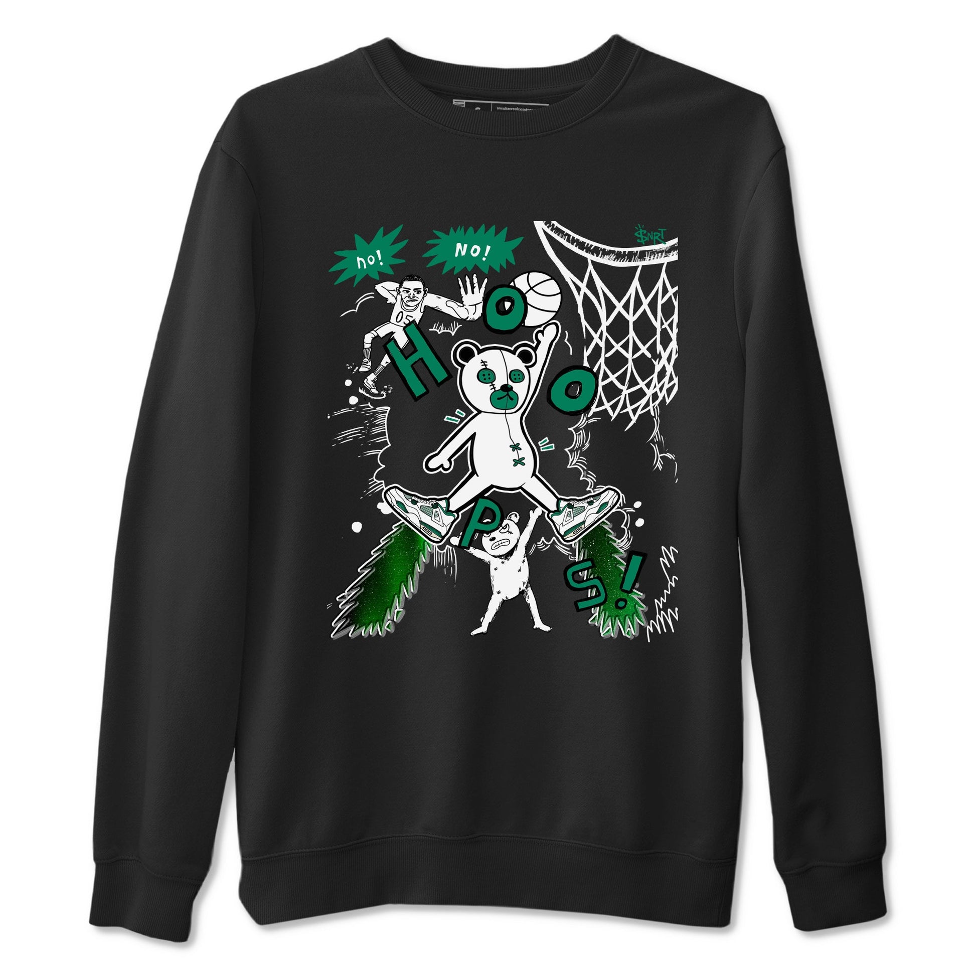 4s Oxidized Green shirts to match jordans Stop The Bear sneaker match tees Air Jordan 4 Oxidized Green SNRT Sneaker Tees streetwear brand Black 2 unisex cotton tee