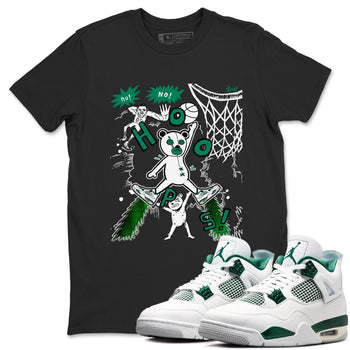 4s Oxidized Green shirts to match jordans Stop The Bear sneaker match tees Air Jordan 4 Oxidized Green SNRT Sneaker Tees streetwear brand Black 1 unisex cotton tee